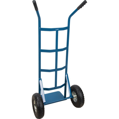 Fully Welded Wheeled Hand Truck, Double Grip, Steel, 46" Height, 600 lb Capacity - MH300