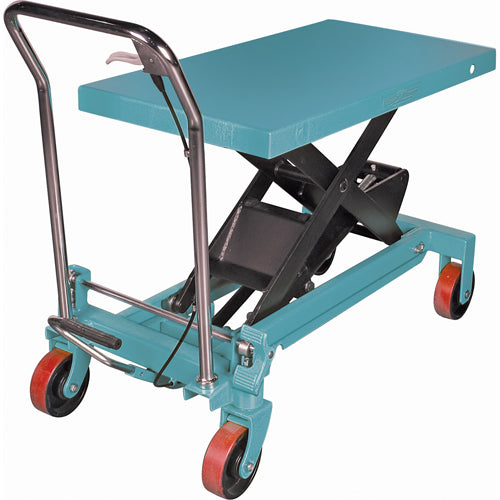 Heavy-Duty Hydraulic Scissor Lift Table, 39-3/8" L x 20-1/8" W, Steel, 1650 lb Capacity - MJ523