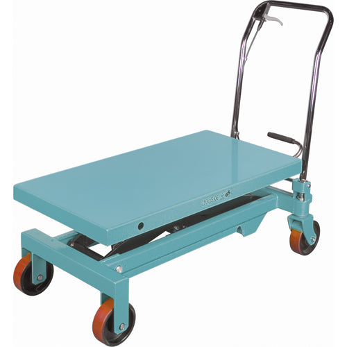 Heavy-Duty Hydraulic Scissor Lift Table, 39-3/8" L x 20-1/8" W, Steel, 1650 lb Capacity - MJ523