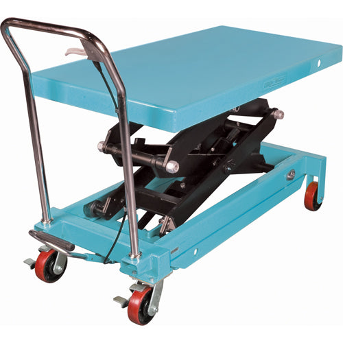 Heavy Duty Hydraulic Scissor Lift Table, 48" L x 24" W, Steel, 1545 lb Capacity - MJ526