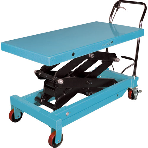 Heavy Duty Hydraulic Scissor Lift Table, 48" L x 24" W, Steel, 1545 lb Capacity - MJ526