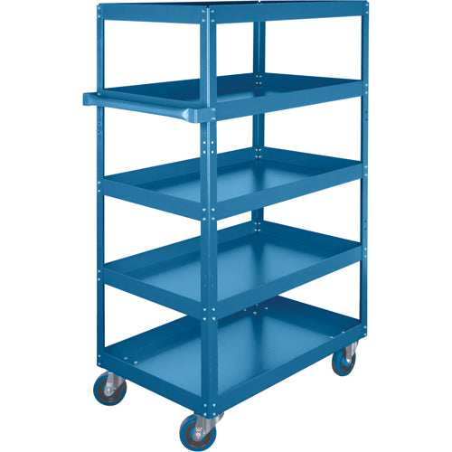 Shelf Carts, 5 Tiers, 24" W x 61" H x 48" D, 900 lb Capacity - ML153