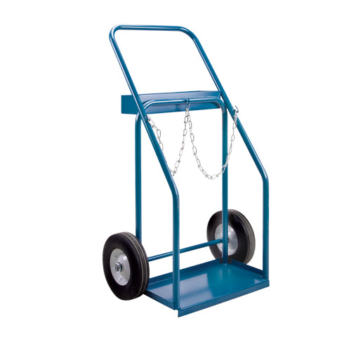 Gas Cylinder Carts, Semi-Pneumatic Wheels, Base, 1000 lb - ML417