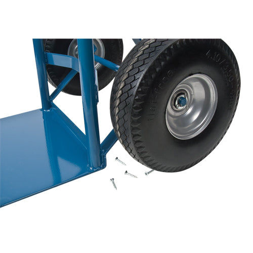 Diable entièrement soudé, Prise En P, Acier, Hauteur de 51", Capacité 600 lb - MN391