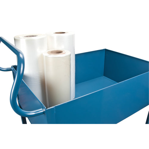 Chariots de service à bordure profonde, 2 Tiers, 24" la x 47" h x 36" p, Capacité 1200 lb - MN394