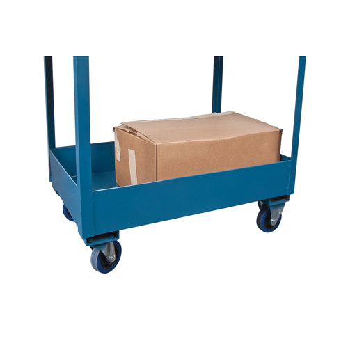 Chariots de service à bordure profonde, 2 Tiers, 24" la x 47" h x 36" p, Capacité 1200 lb - MN395