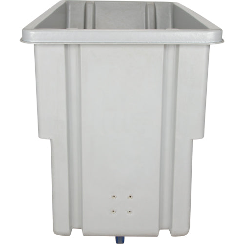 Chariot basculeur en acier, Polyéthylène, 0,625 vg³, Capacité de charge de 500 lb - MN980