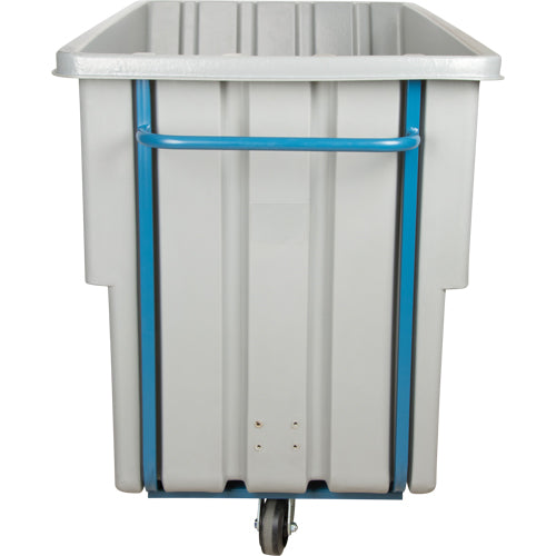 Chariot basculeur en acier, Polyéthylène, 1,1 vg³, Capacité de charge de 1250 lb - MN982