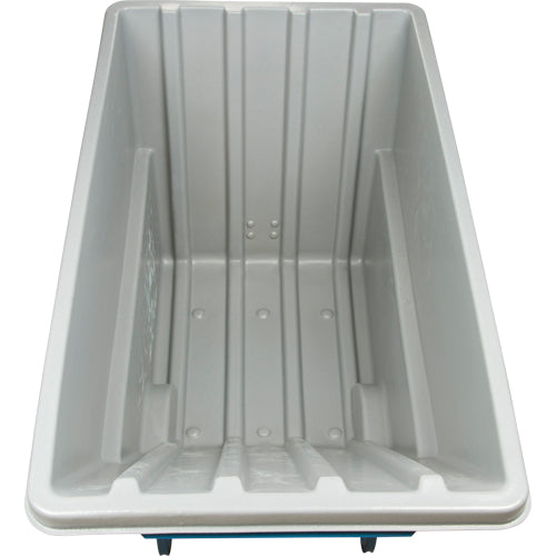 Chariot basculeur en acier, Polyéthylène, 1,1 vg³, Capacité de charge de 1250 lb - MN982