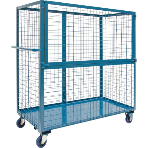 Chariot grillagé pour transport , Acier, 24" x 55" x 48", Capacité 1200 lb - MO049