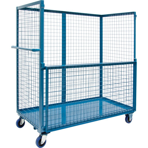 Chariot grillagé pour transport , Acier, 30" x 55" x 72", Capacité 2400 lb - MO067