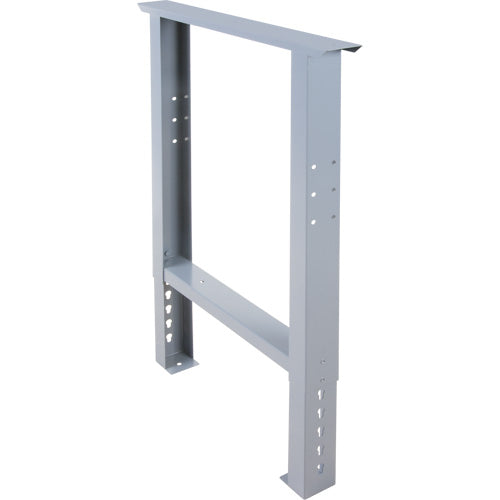 Industrial Duty Workbench Legs, Steel, 24" D x 34" H, Single - MO931