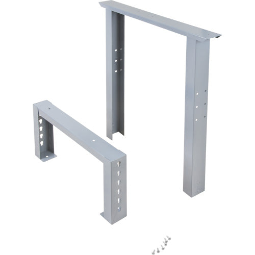 Industrial Duty Workbench Legs, Steel, 24" D x 34" H, Single - MO931