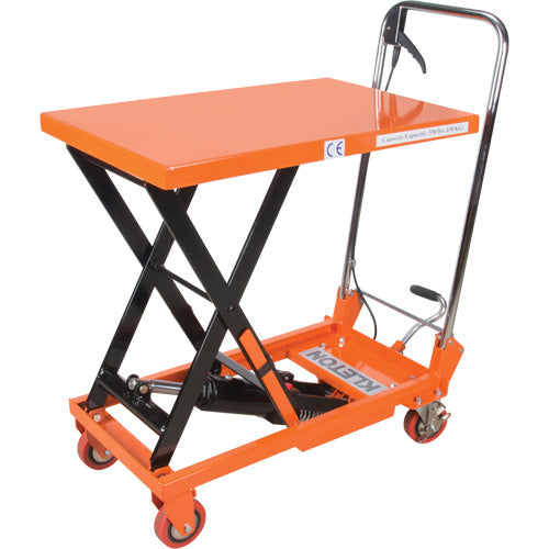 Hydraulic Scissor Lift Table, 27-1/2" L x 17-3/4" W, Steel, 330 lb Capacity - MP005
