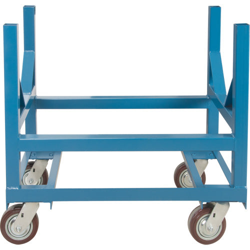 Pipe and Bar Cradle Dolly, 48" L x 24" W x 34" H, 2500 lb Capacity, Polyurethane Wheel - MP039