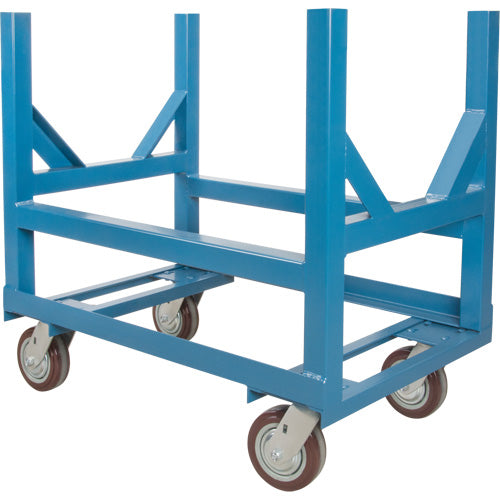 Pipe and Bar Cradle Dolly, 24" L x 24" W x 34" H, 2500 lb Capacity, Polyurethane Wheel - MP037