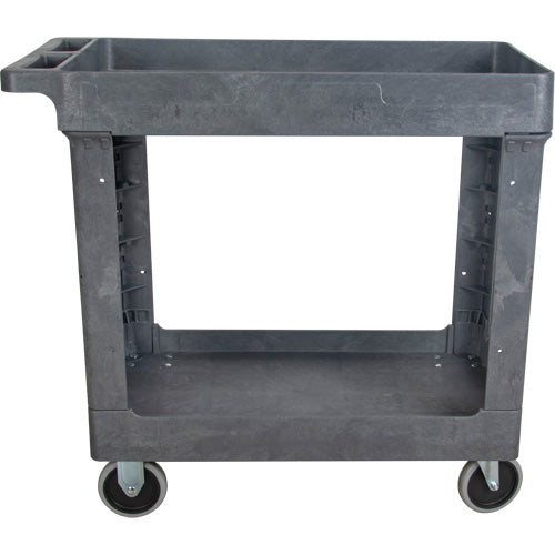 Chariot utilitaire pour l'entretien, 2 tiers, 16-1/2" x 32-1/2" x 34-1/2", Capacité 550 lb - MP640