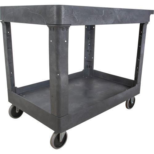 Chariot utilitaire pour l'entretien, 2 tiers, 24-5/8" x 32-1/2" x 40", Capacité 550 lb - MP641