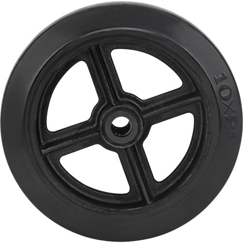 Molded Rubber Wheel, 10" (254 mm) Dia. x 2" (50.8 mm) W, 948 lb (430 kg) Capacity - MP784