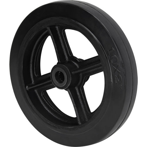 Molded Rubber Wheel, 10" (254 mm) Dia. x 2" (50.8 mm) W, 948 lb (430 kg) Capacity - MP784