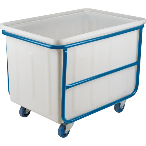 Straight-sided box truck, White polyethylene, 46" L x 28" W x 31" H, Volume 14 ft³, Capacity 1000 lb - MN997