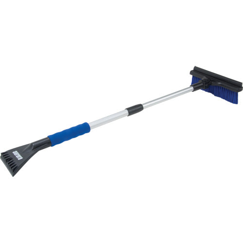 Telescopic Snow Brush, Telescopic, Polypropylene Blade, 32-1/2" Length, Blue - NM980
