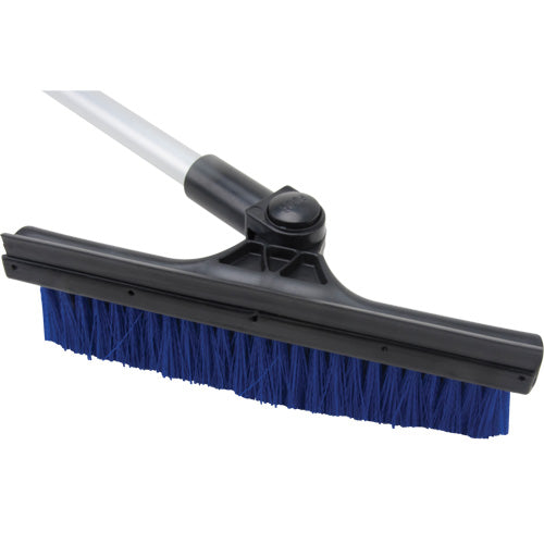 Telescopic Snow Brush, Telescopic, Polypropylene Blade, 32-1/2" Length, Blue - NM980