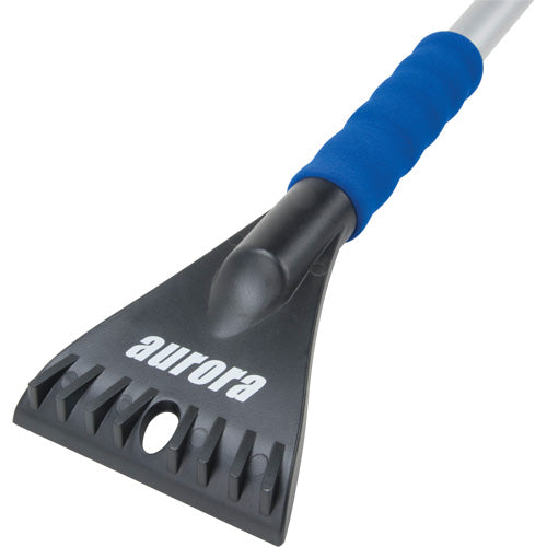 Telescopic Snow Brush, Telescopic, Polypropylene Blade, 32-1/2" Length, Blue - NM980