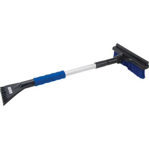 Telescopic Snow Brush, Telescopic, Polypropylene Blade, 32-1/2" Length, Blue - NM980