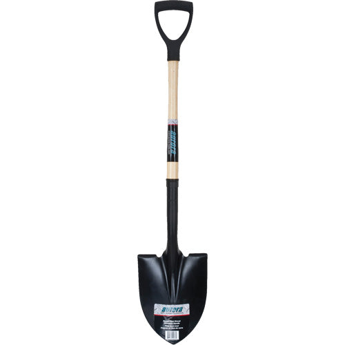 Round shovel, Hardened steel blade, Hardwood, D-grip handle - NN243