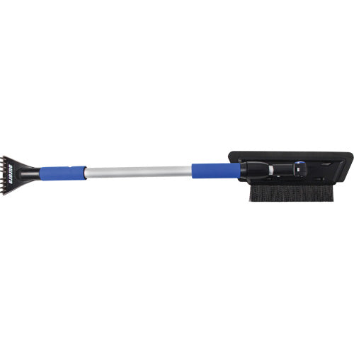 Brosse à neige, Télescopique, lame Mousse de CAV/E, 48" Longueur, Noir/Bleu - NN434