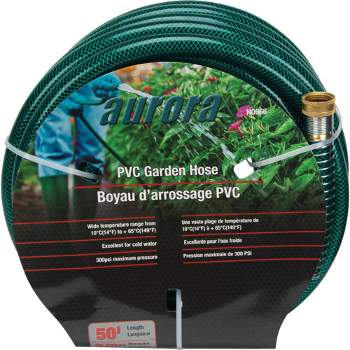 Tuyau de jardin, PVC, 5/8" dia x 50' - NO966