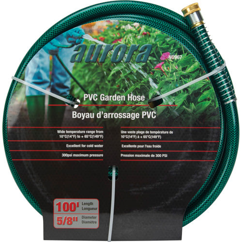 Tuyau de jardin, PVC, 5/8" dia x 100' - NO967