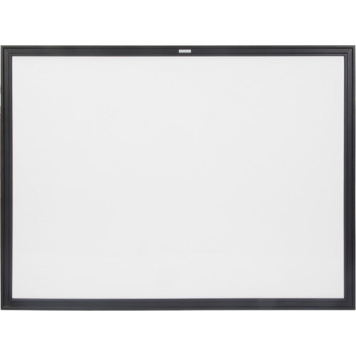 Tableau blanc à cadre MDF noir, Effacement à sec/Magnétique, 48" la x 36" h - OR132