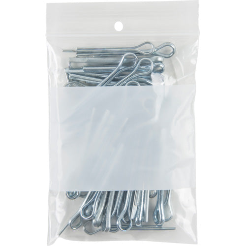 Poly Bags with White Write-On Space, Resealable, 4" x 3", 2 mils - PF916