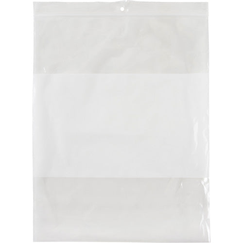 Sacs en poly avec espace inscriptible blanc, Refermable, 10" x 8", 2 mils - PF948