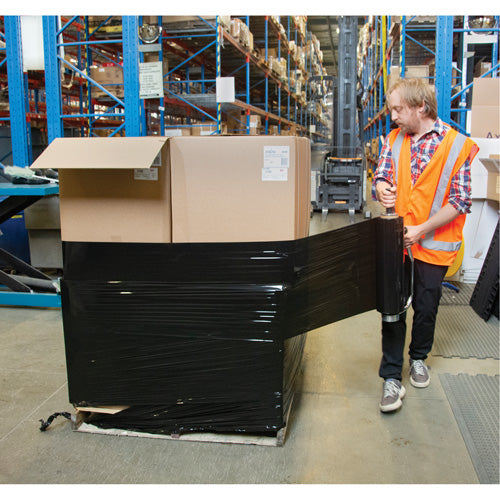 Film étirable, Calibre 0,8 (20,3 micromètres), 15" x 1500', Noir opaque - PG654