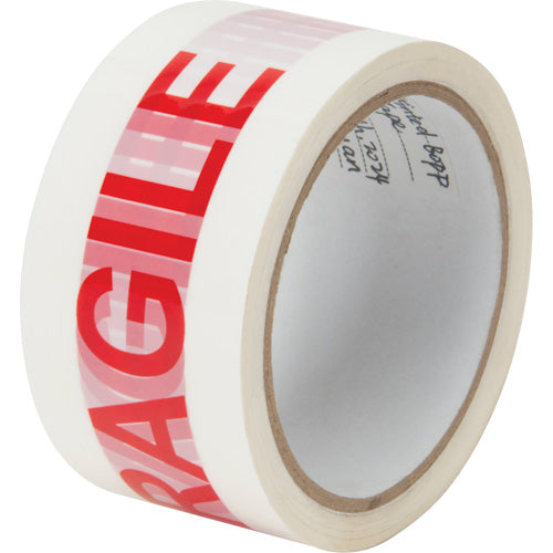 Ruban d'emballage «Fragile», Adhésif Thermofusible, 2 mils, 48 mm (2") x 100 m (328') - PG724