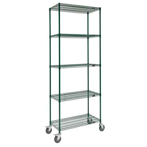 Wire Mesh Carts, Epoxy Finish, 60" x 92" x 24", 800 lb Capacity - RL814