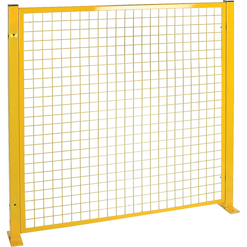 Protecteur de périmètre de style treillis, 4' h x 4' la, Jaune - RL848