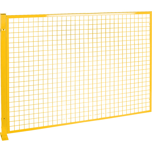 Protecteur de périmètre de style treillis, 4' h x 8' la, Jaune - RL851