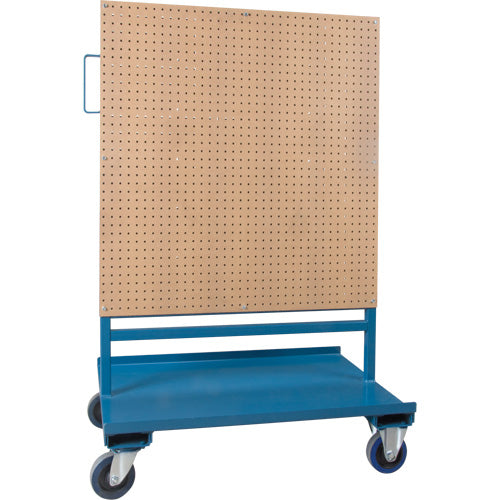 Combination Bin/Pegboard Rack, Double-Sided, 38" W x 24-1/2" D x 55" H - RN555