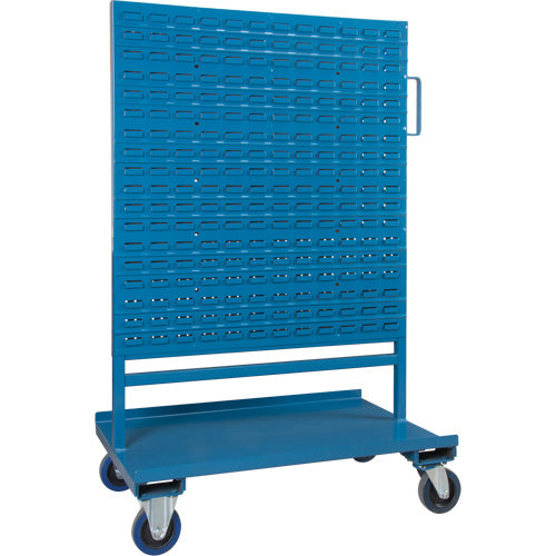 Combination Bin/Pegboard Rack, Double-Sided, 38" W x 24-1/2" D x 55" H - RN555