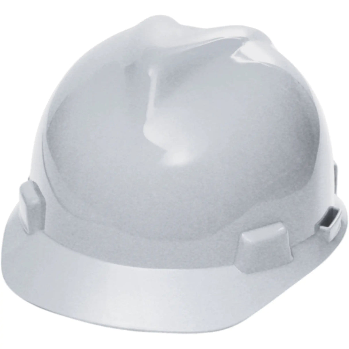 Casque de sécurité MSA V-Gard blanc avec fentes d'accessoires latérales