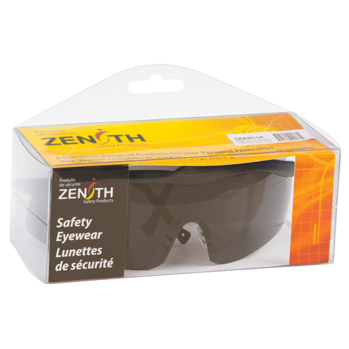 Z400 Series Safety Glasses, Gray/Smoke Lens, Anti-Scratch, ANSI Z87+/Meets or Exceeds CSA Standard Z94.3 - SAK851R