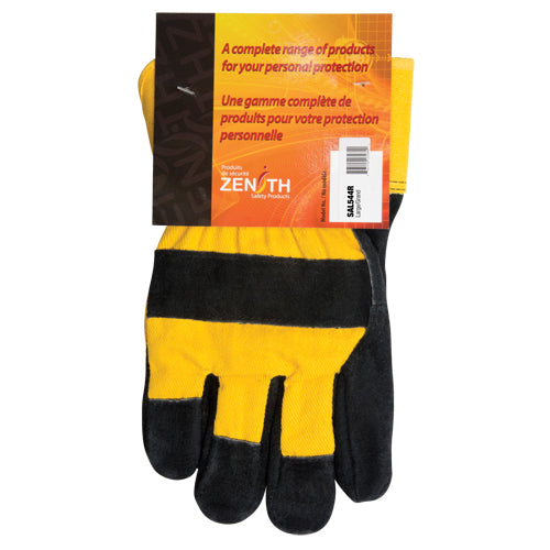 Gants d'ajusteur doublés pour l'hiver à chaleur supérieure, Grand, Paume en Cuir de vache refendu, Doublure en ThinsulateMC - SAL544R
