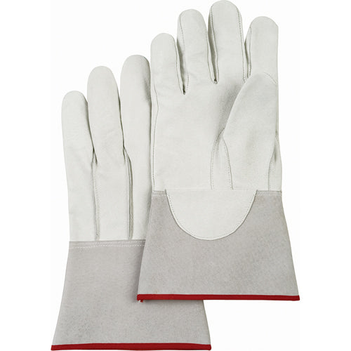 Gants de soudage TIG en cuir fleur de porc, protection résistante et durable