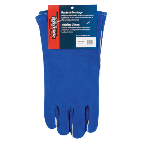 Gants de soudage à pouce & paume doubles, Cuir de vache refendu, Taille Grand - SAO128R