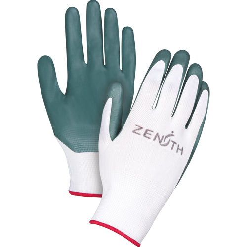 Premium comfortable coated gloves with nitrile coating, 13 gauge and polyester shell