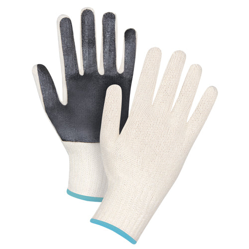 Gants en tricot à paume enduite, Poly/coton, Un côté, Calibre 7, T-Grand - SAP214